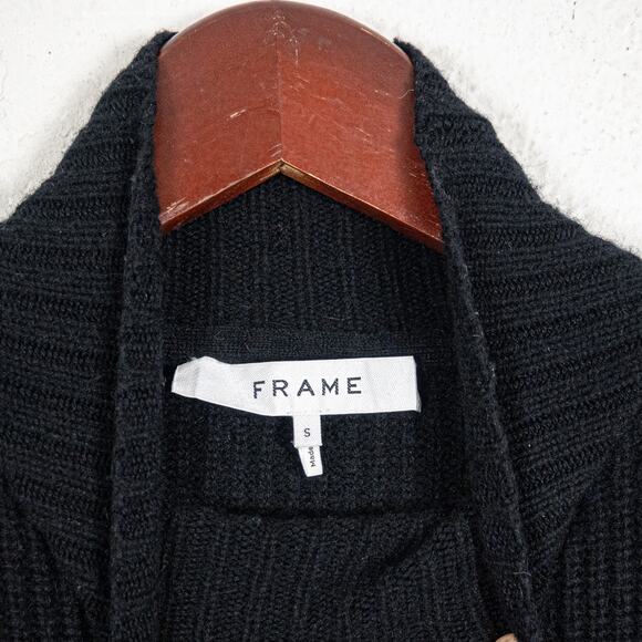 FRAME Women's Wool & Cashmere Puff Sleeve Turtleneck Sweater sz Small - Picture 3 of 10